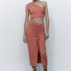 Dusty pink Asymmetrical Dress